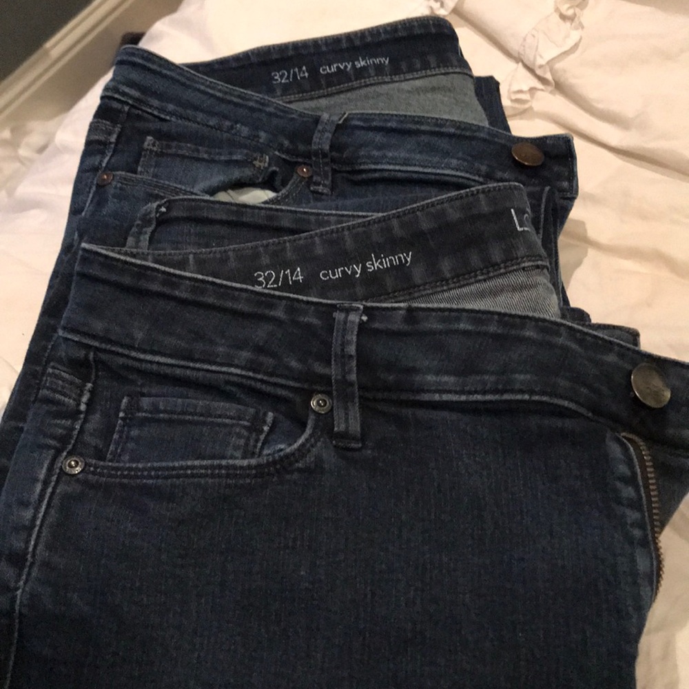 LOFT curvy skinny jeans